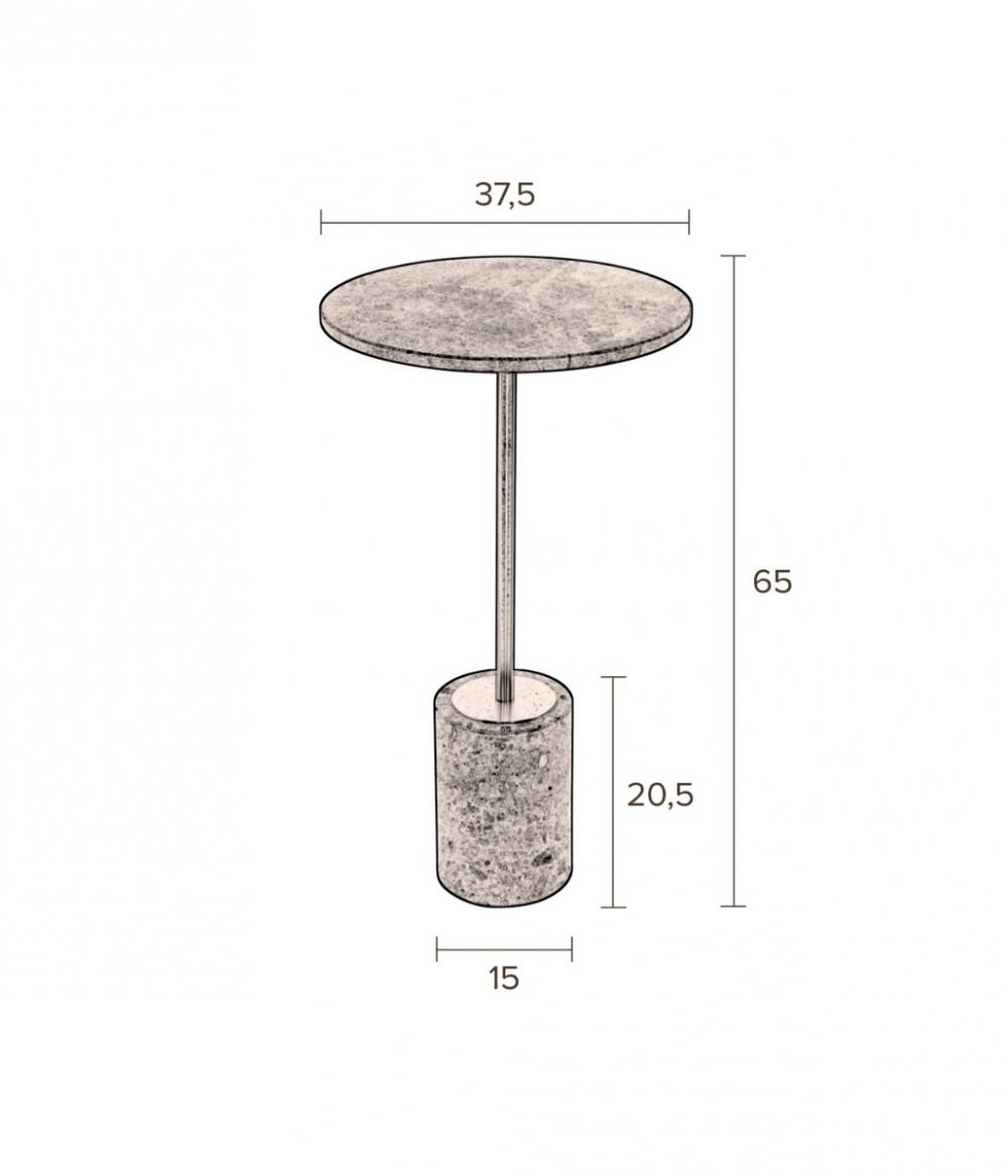 Dutchbone Gunnar Bijzettafel Wit
