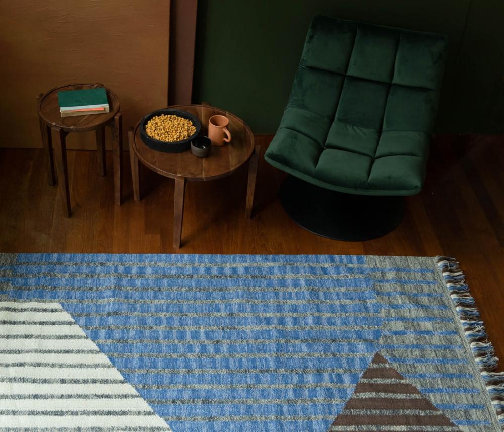 Dutchbone Hampton Vloerkleed 200x300 Blauw