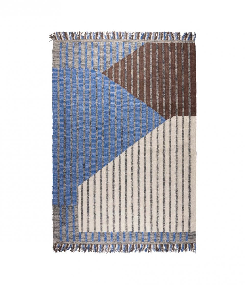 dutchbone Hampton Vloerkleed 200x300 Blauw