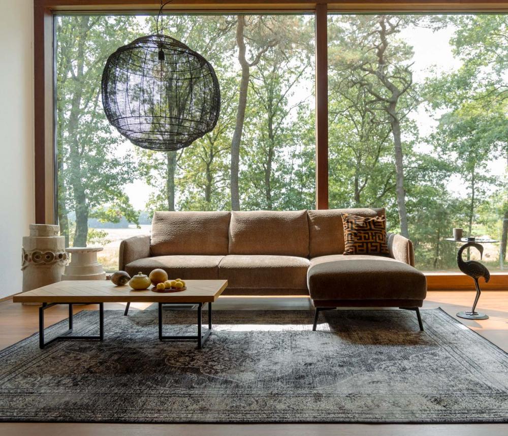 Dutchbone Harper 4 5 Zitsbank Rechts Coffee