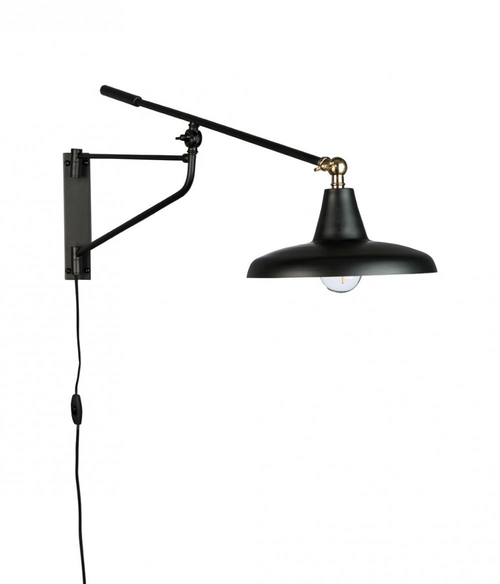 dutchbone Hector Wandlamp Zwart