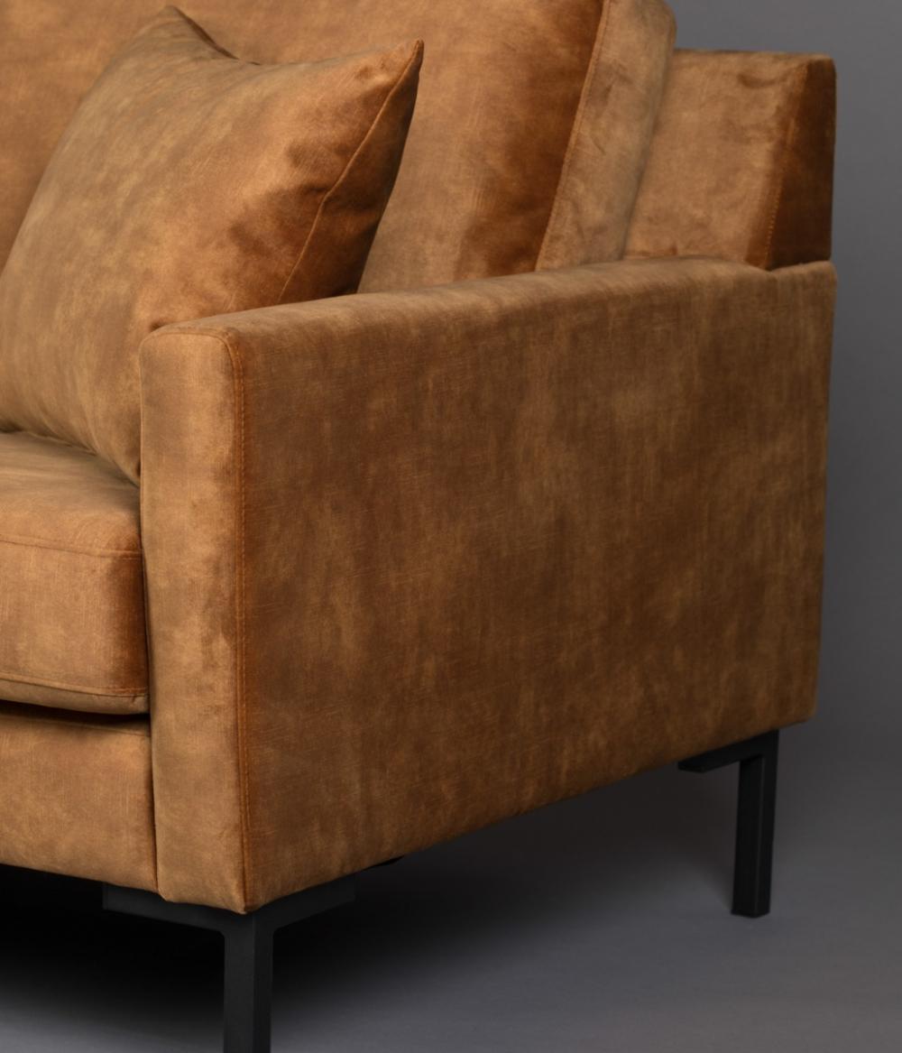 Dutchbone Houda 3 Zitsbank Caramel