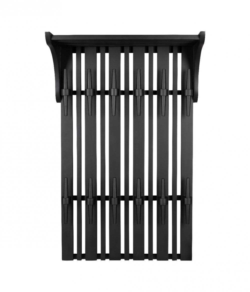 Dutchbone Jakub Wandkapstok Met Plank Zwart