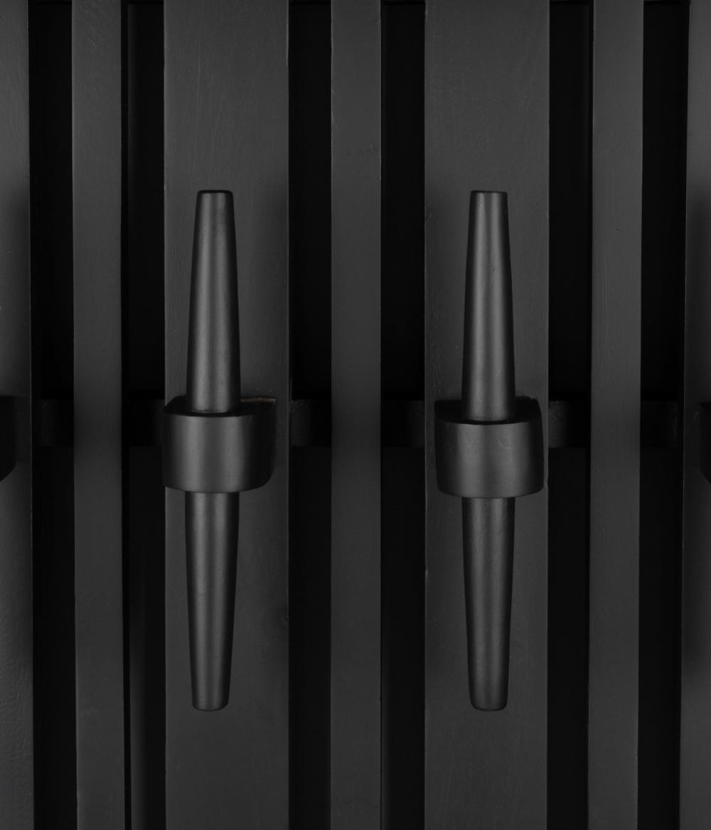 Dutchbone Jakub Wandkapstok Met Plank Zwart