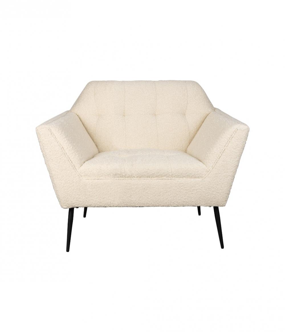 dutchbone Kate Lounge Chair Bouclé Beige
