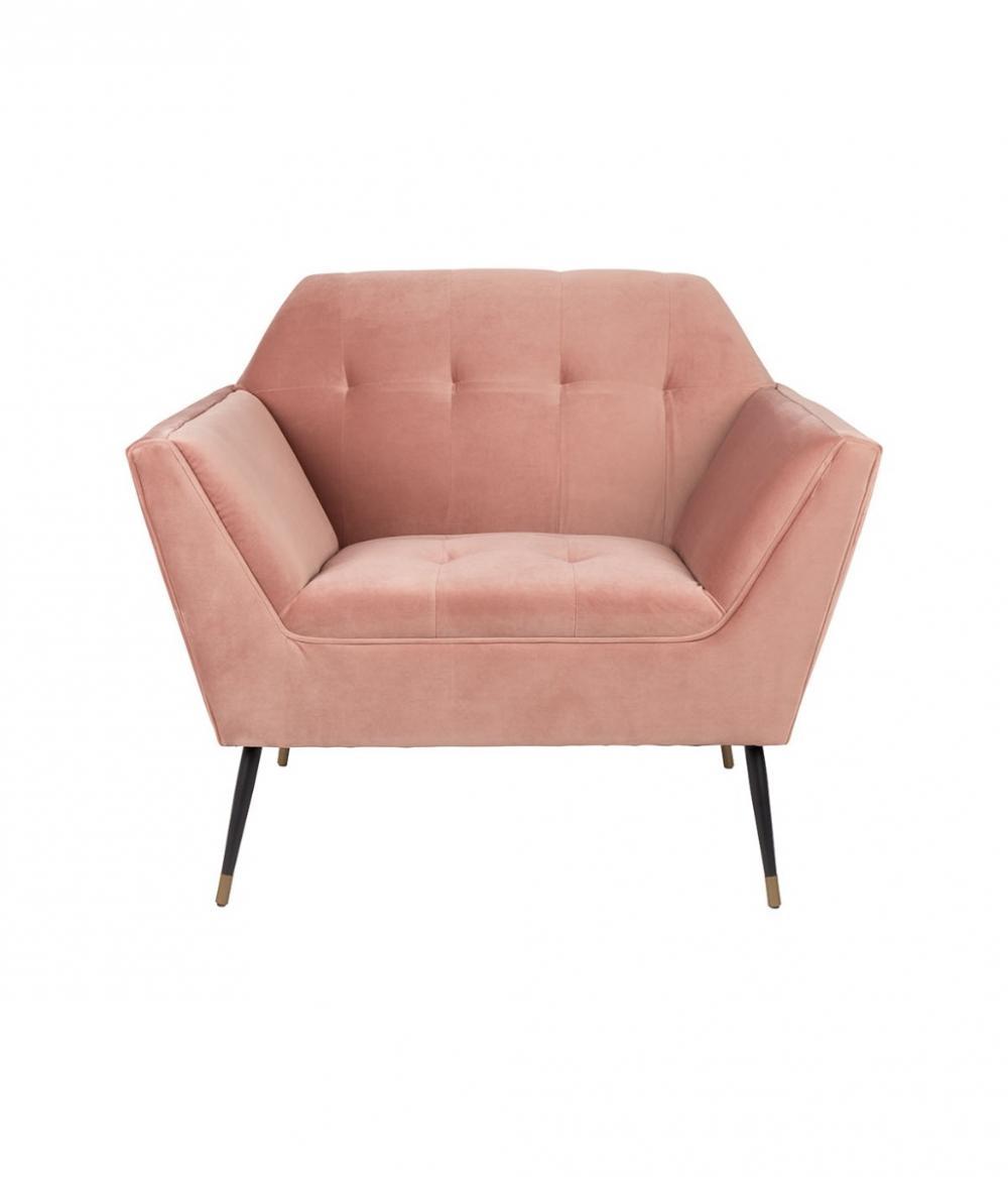 Dutchbone Kate Loungestoel Roze Clay