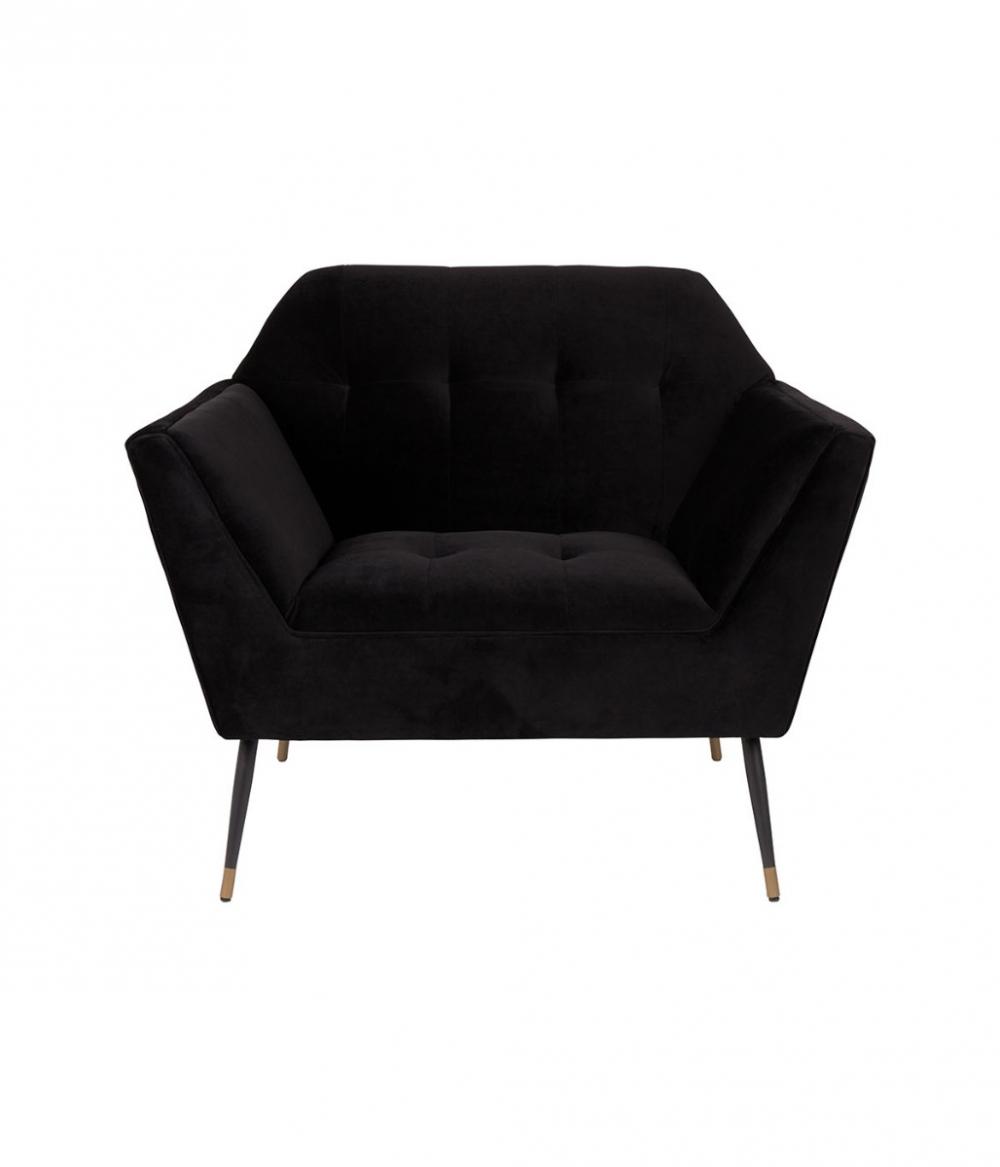 Dutchbone Kate Loungestoel Zwart