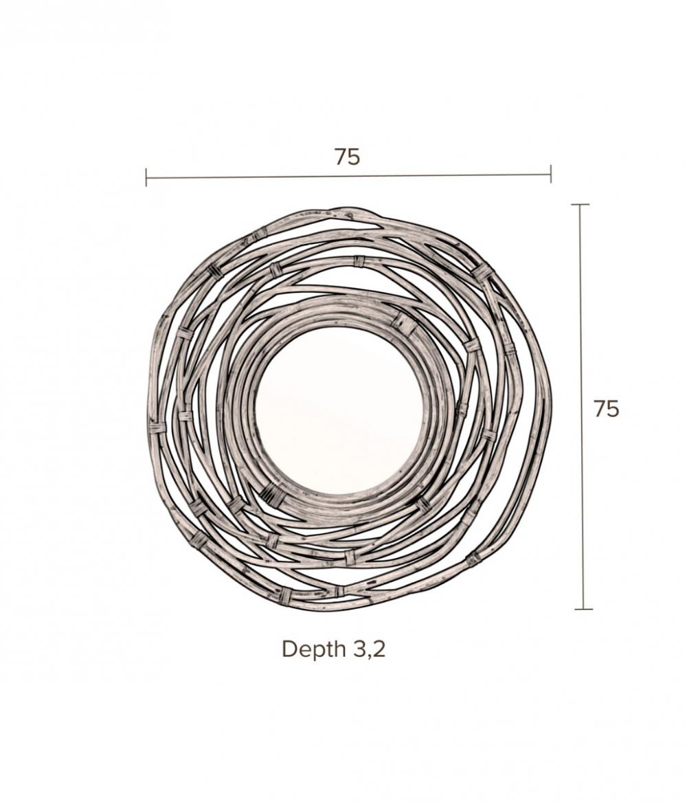 Dutchbone Kubu Spiegel