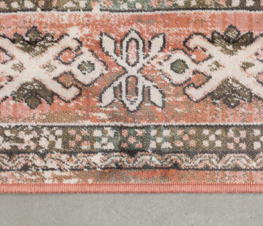 Dutchbone Mahal Vloerkleed Roze/Groen 200X300