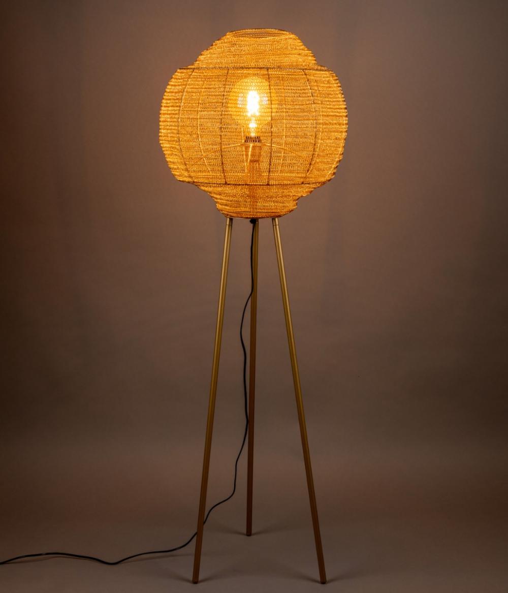 Dutchbone Meezan Vloerlamp Goud