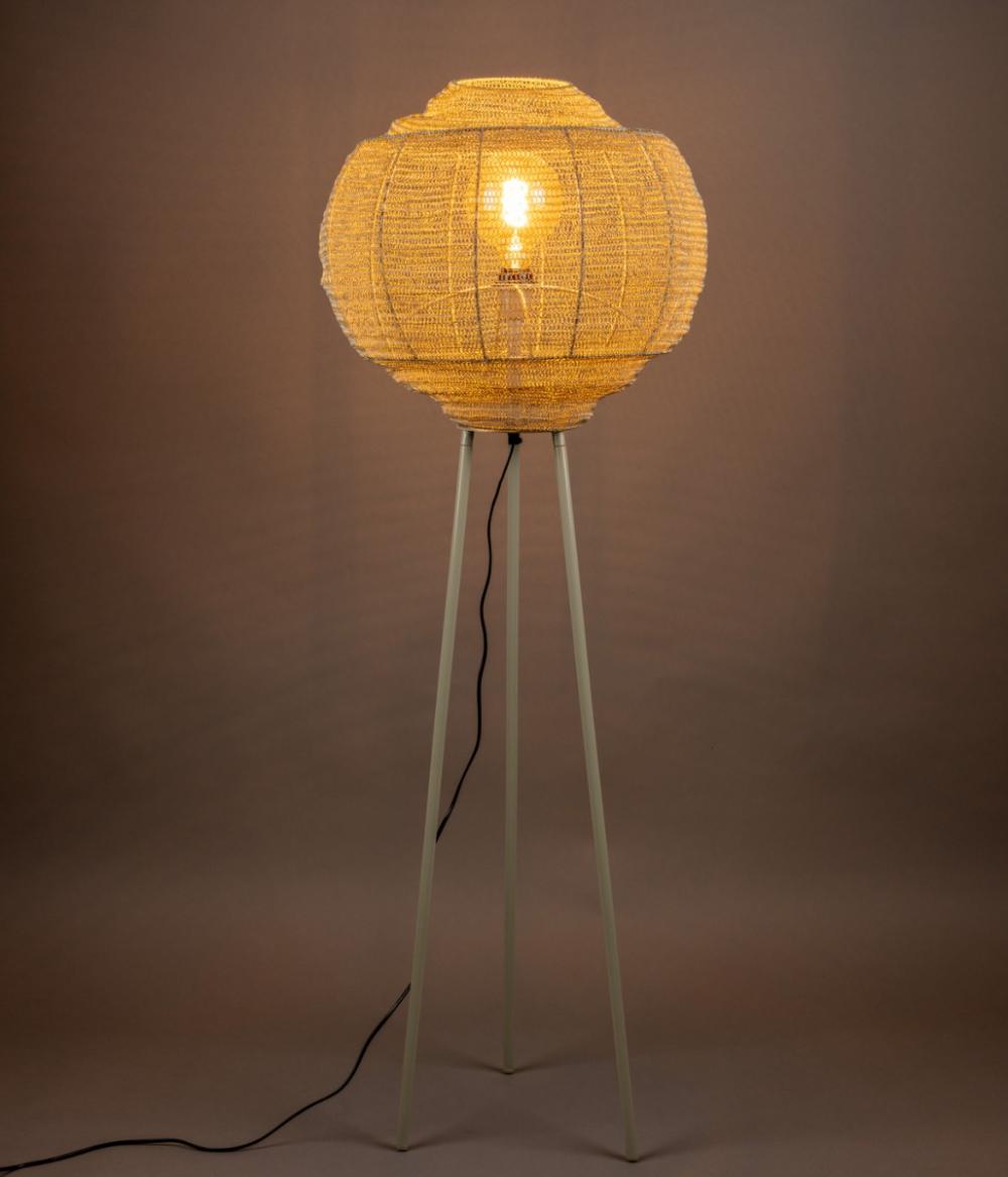 Dutchbone Meezan Vloerlamp Zand Grijs