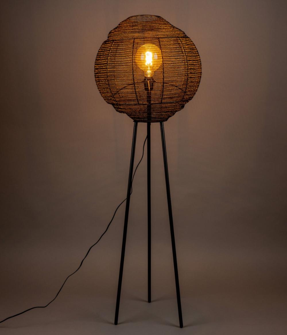 Dutchbone Meezan Vloerlamp Zwart