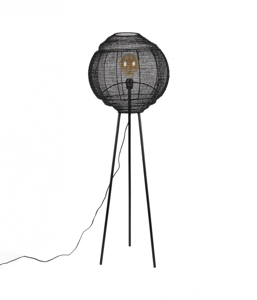 dutchbone Meezan Vloerlamp Zwart