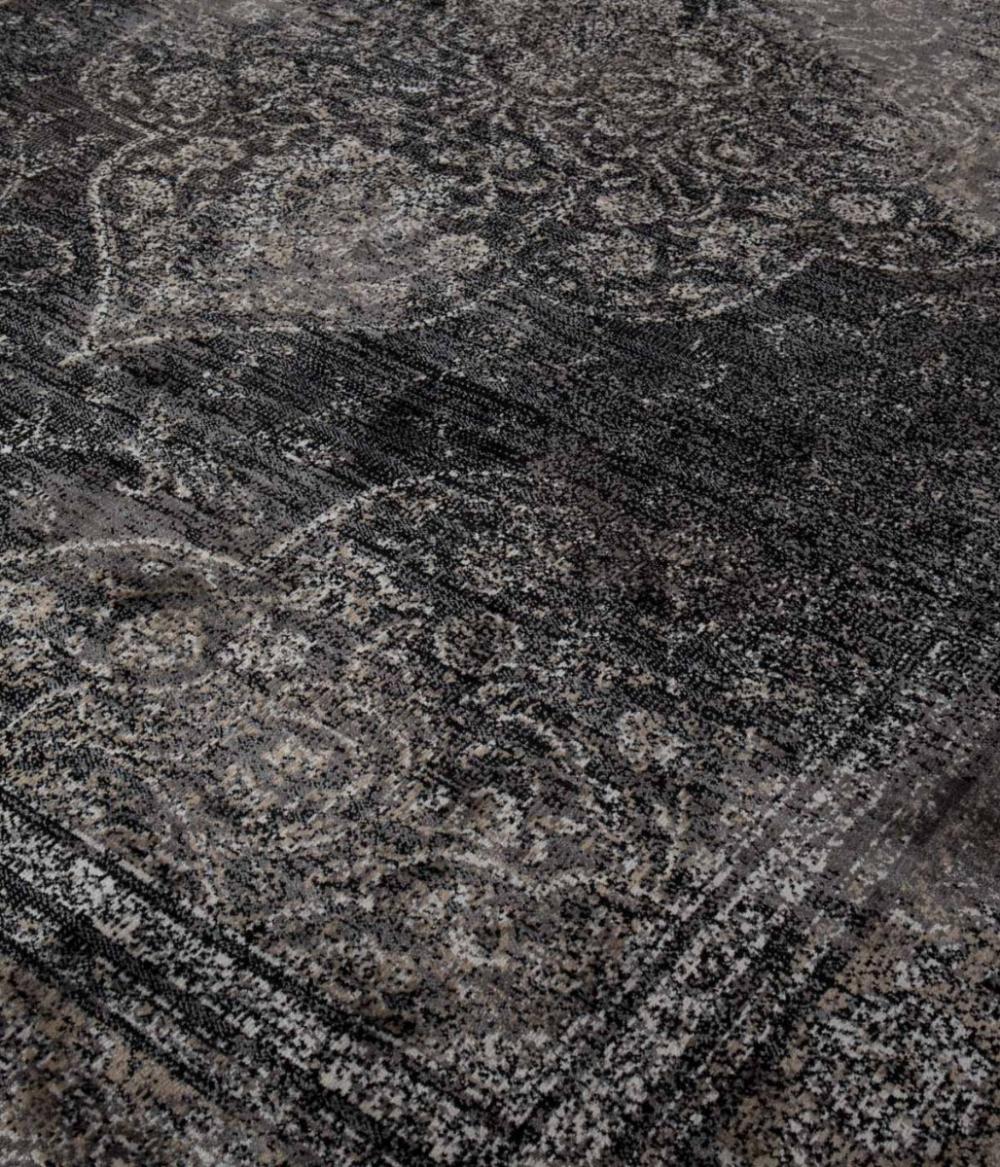 Dutchbone Rugged Vloerkleed Black 170X240