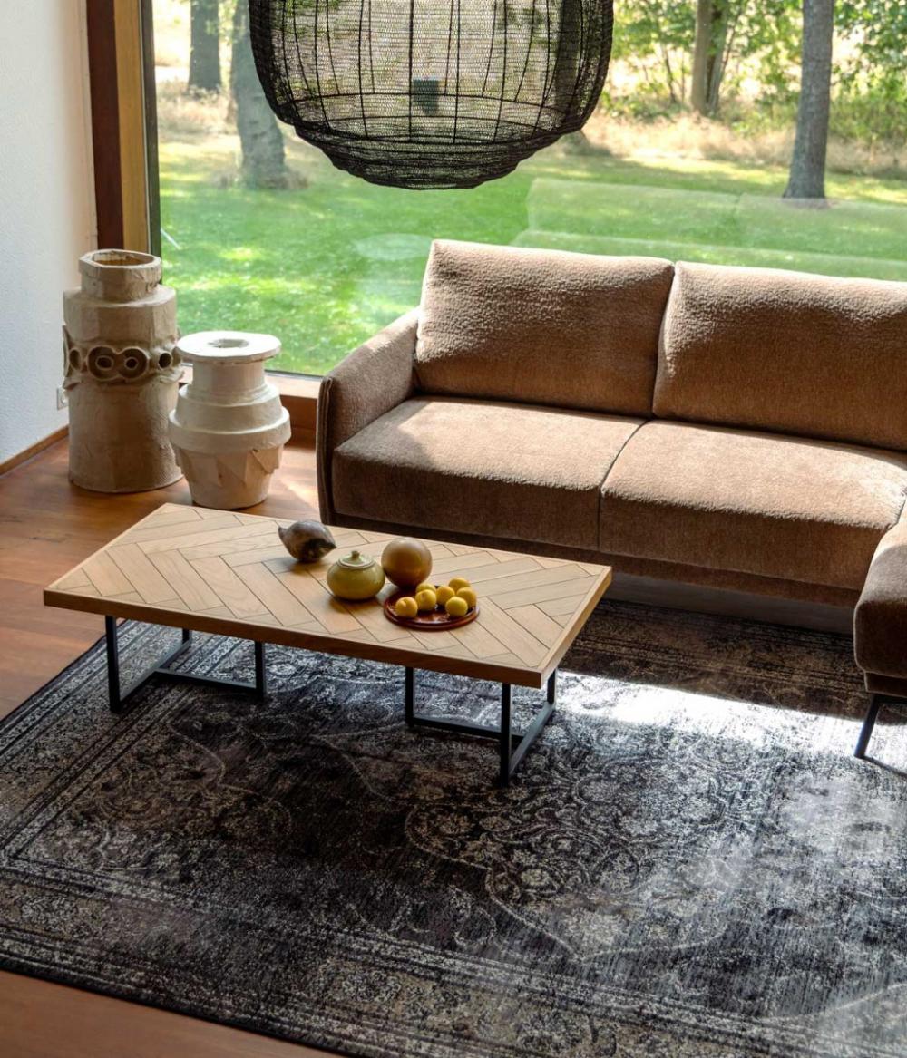 Dutchbone Rugged Vloerkleed Donker 200X300