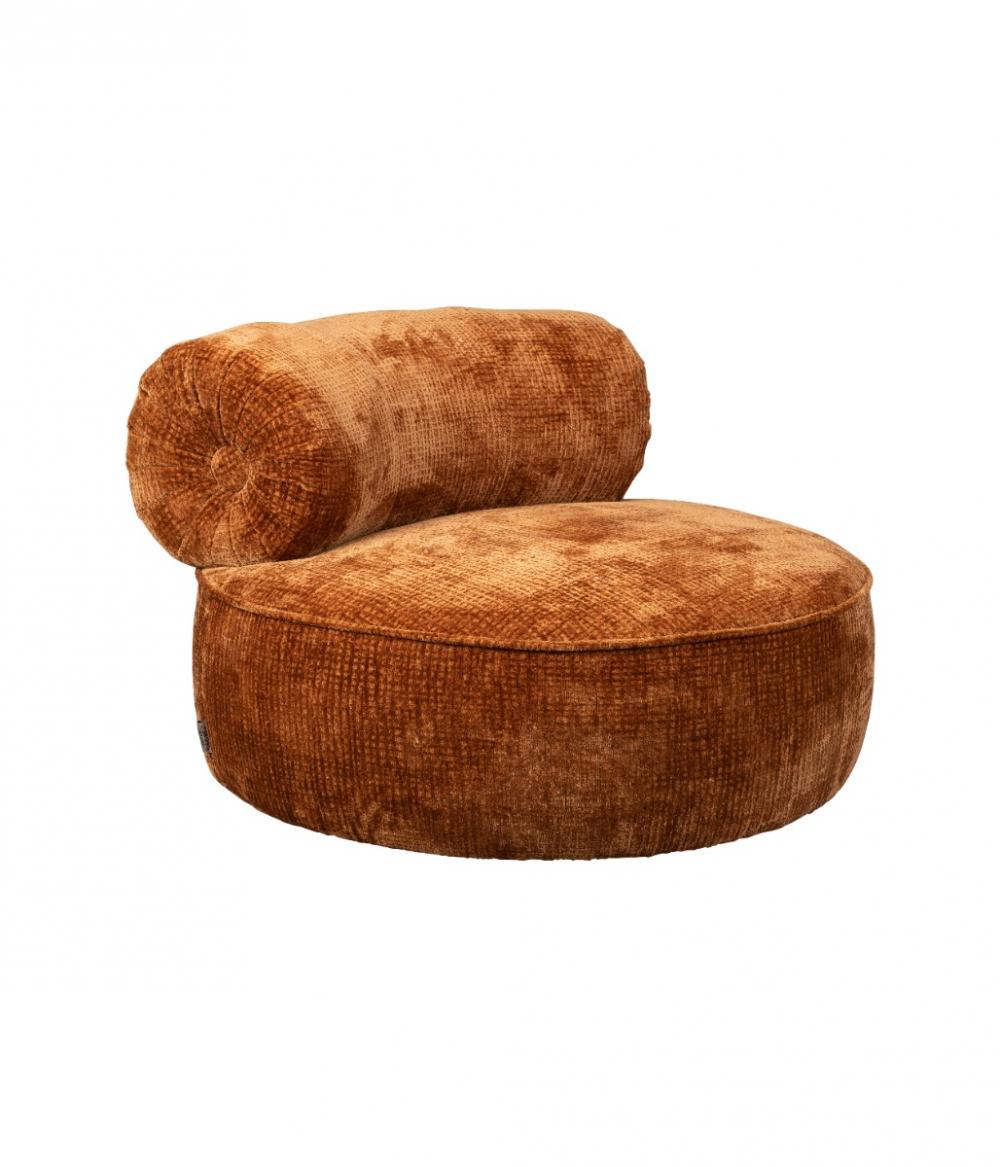 dutchbone Tilbury Loungestoel Burned Orange