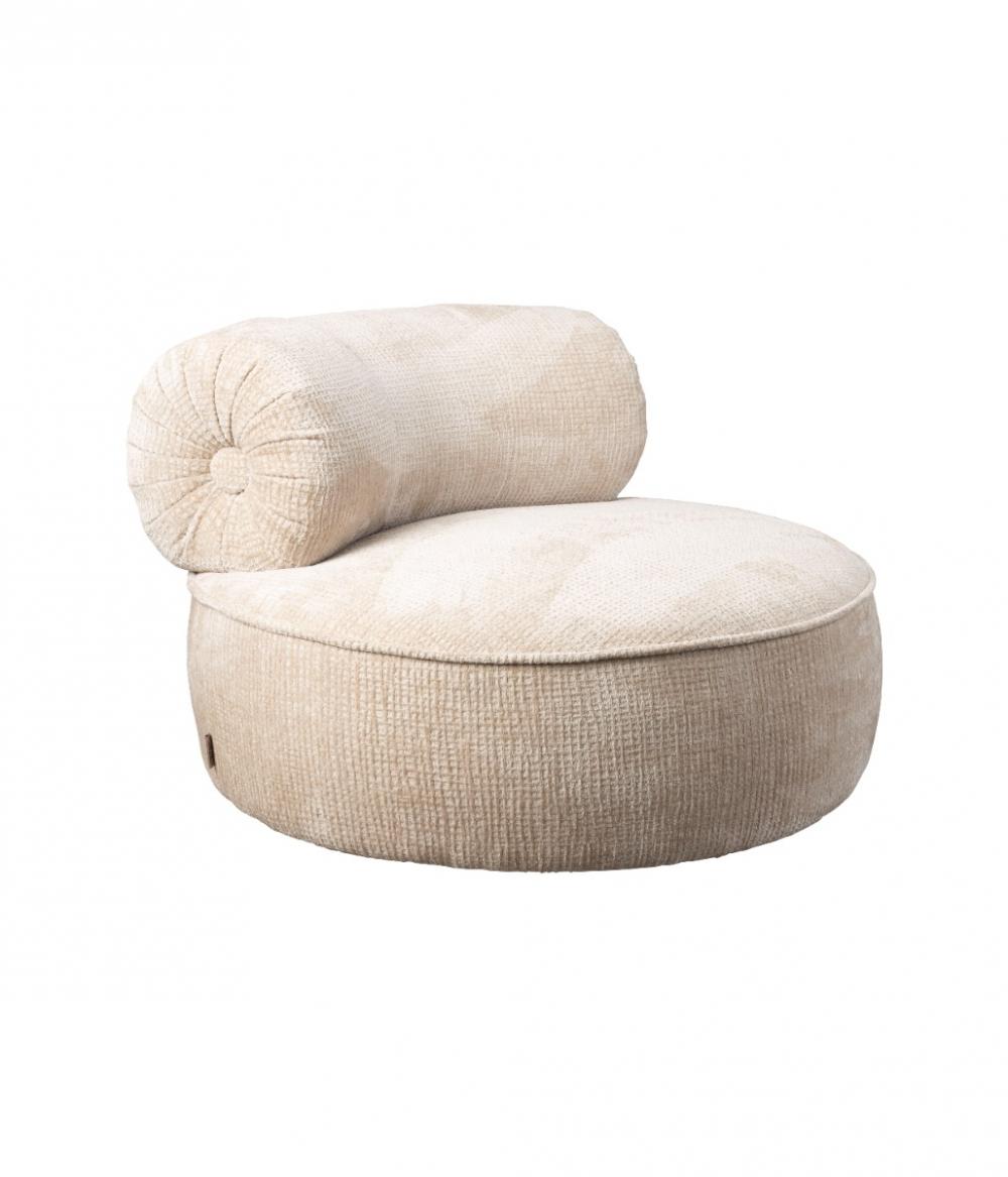 dutchbone Tilbury Loungestoel Naturel Beige