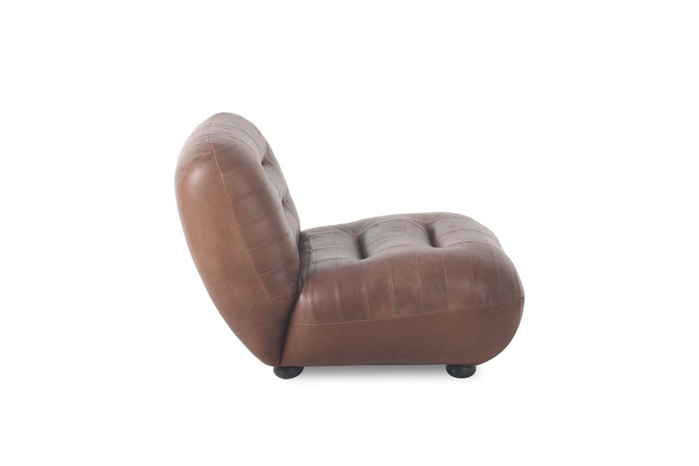 Dutchbone Wyatt Fauteuil Wax Leather Chocolate