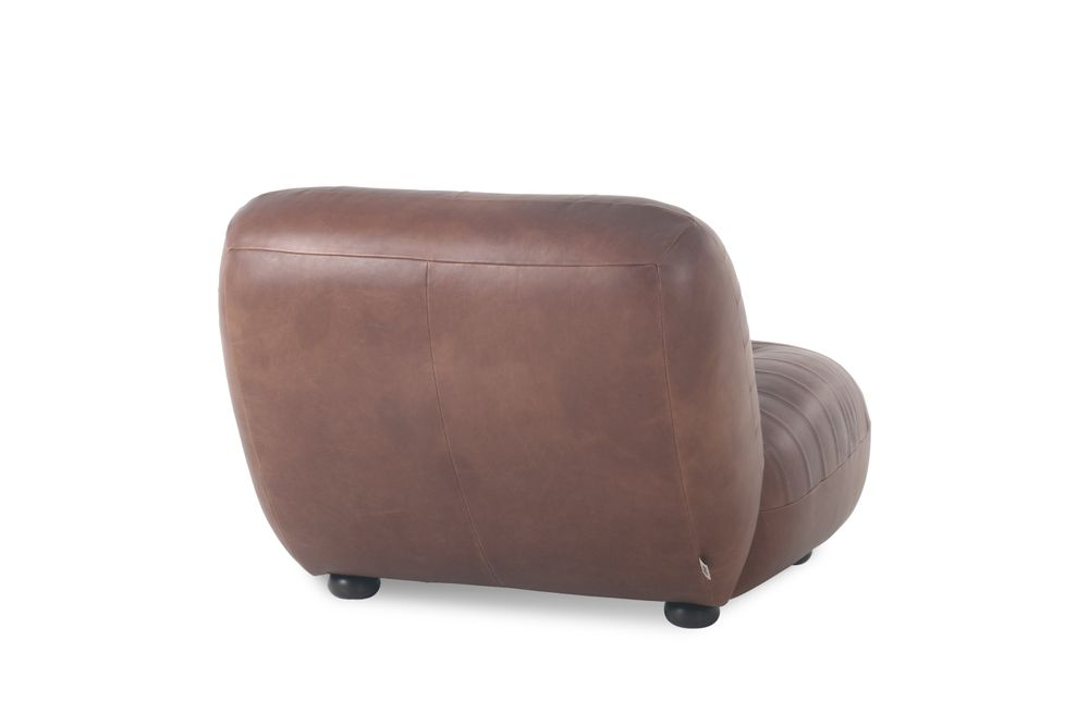 Dutchbone Wyatt Fauteuil Wax Leather Chocolate