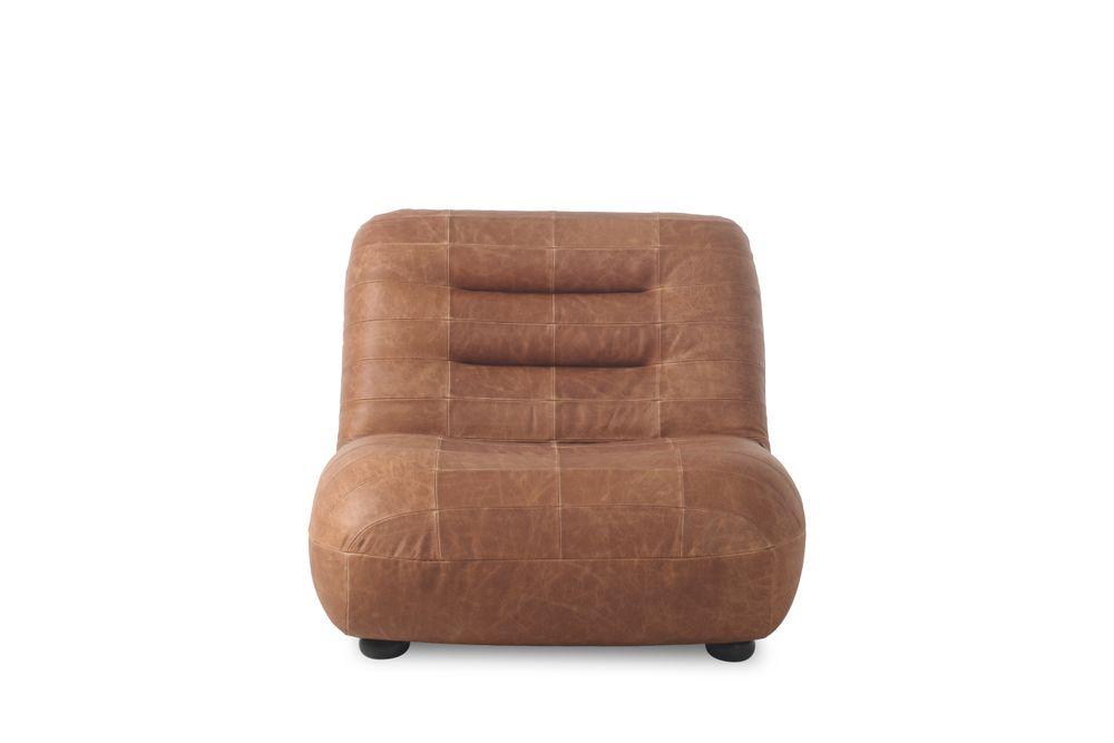 Dutchbone Wyatt Fauteuil Wax Leather Cognac