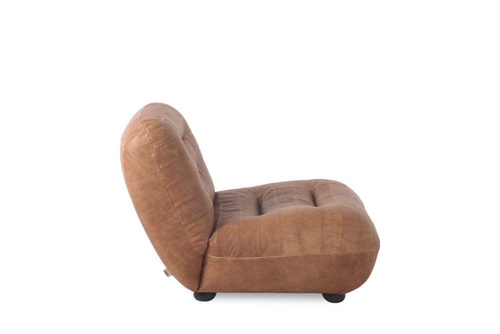 Dutchbone Wyatt Fauteuil Wax Leather Cognac