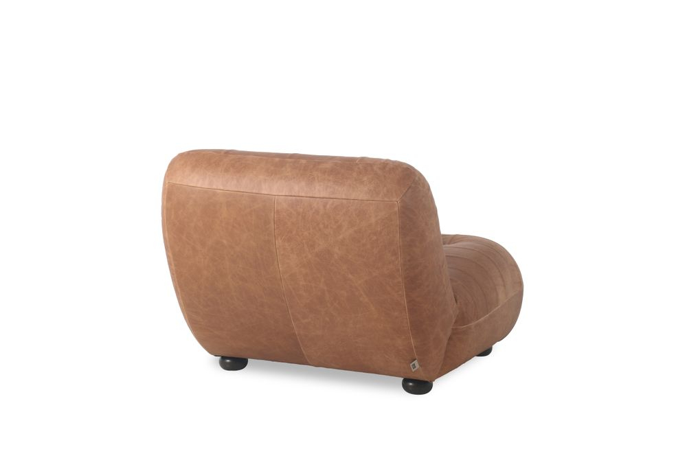 Dutchbone Wyatt Fauteuil Wax Leather Cognac