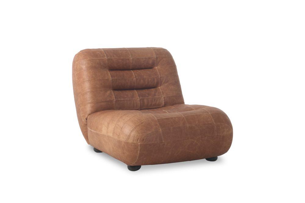 dutchbone Wyatt Fauteuil Wax Leather Cognac