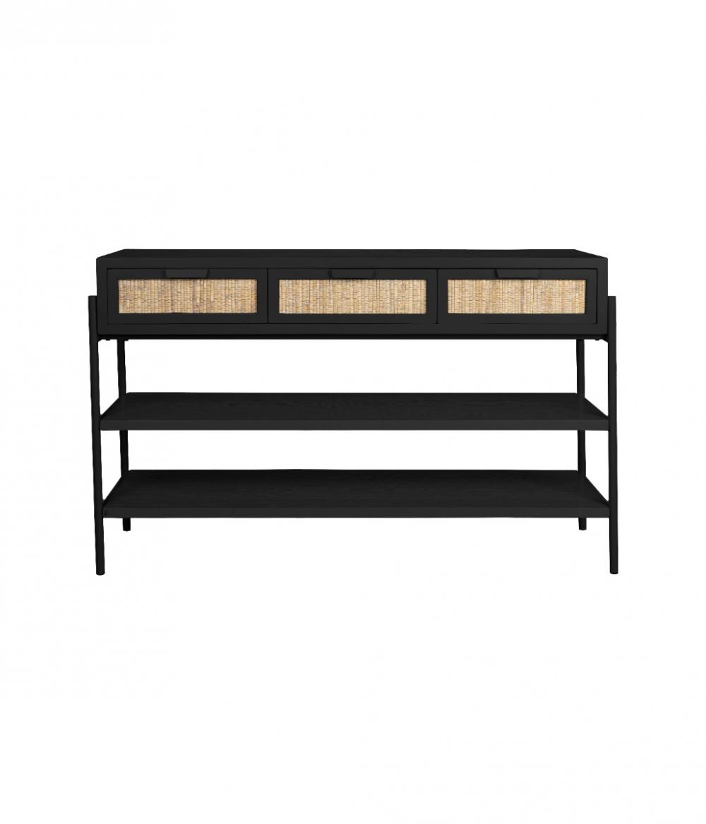 dutchbone Yasu Console Tafel Zwart