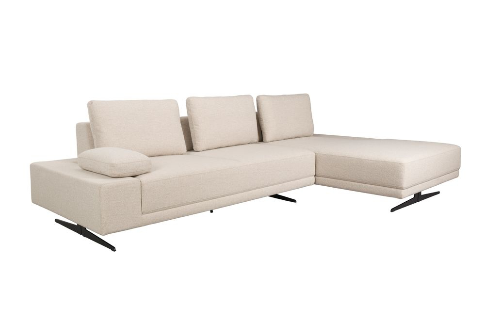 Dutchbone Shelly Bank Off-White Rechts Chaise Longue