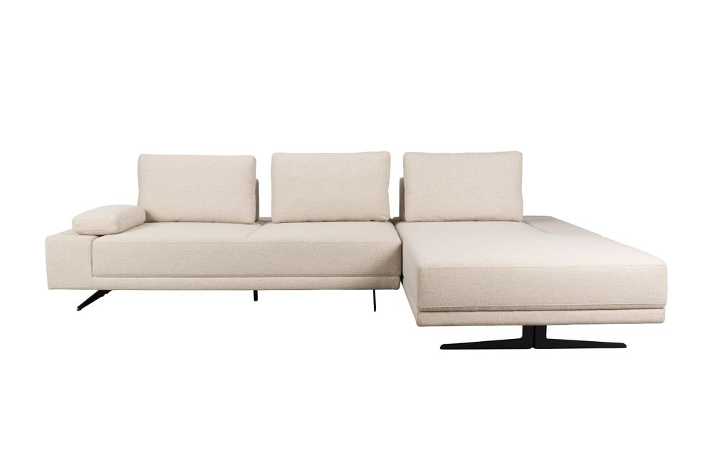 dutchbone Shelly Bank Off-White Rechts Chaise Longue
