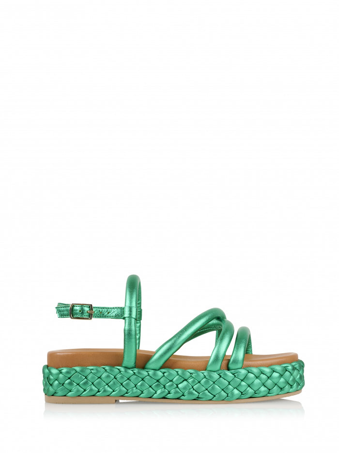 dwrs CYPRUS metallic - Sandalen | Green