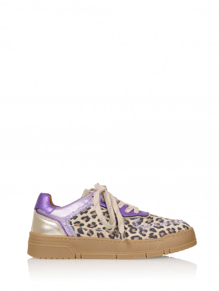 dwrs HUNTLY leopard - Sneakers | Sand / Lila