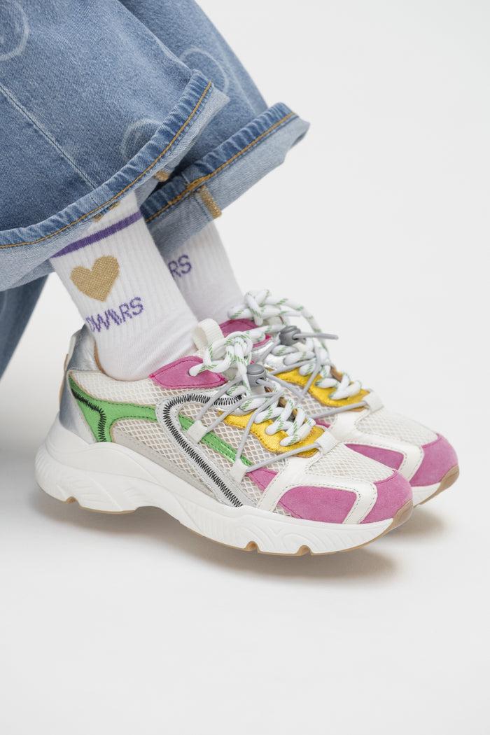 dwrs ISOLA KIDS - Sneakers | Green / Pink