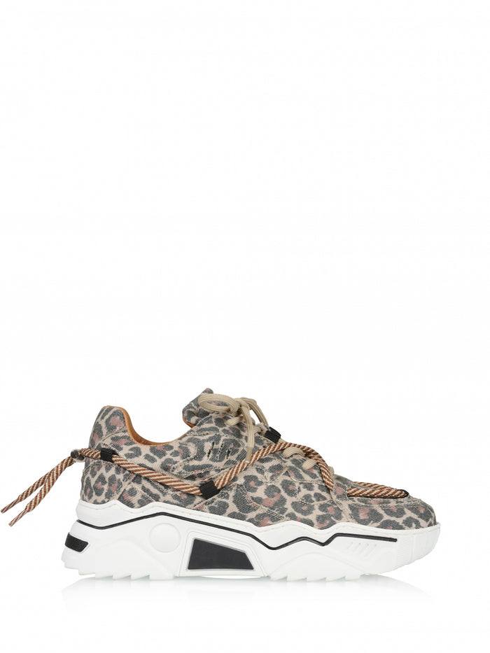 dwrs JUPITER denim leopard - Sneakers | Sand