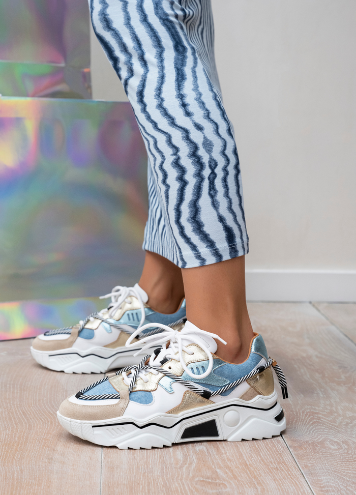 dwrs JUPITER denim - Sneakers | Champagne / Jeans