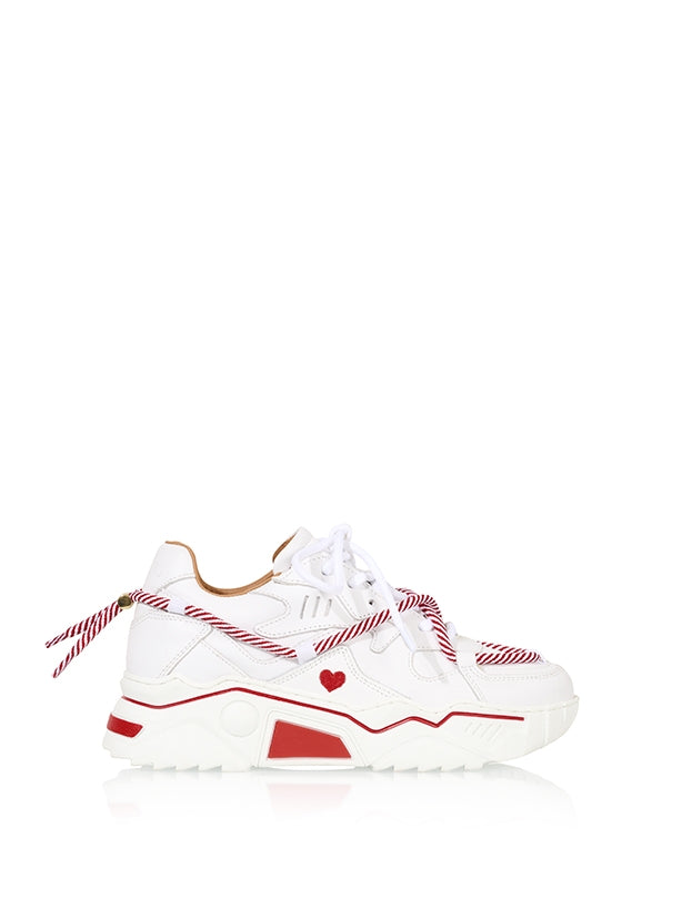 dwrs JUPITER heart - Sneakers | White / Red
