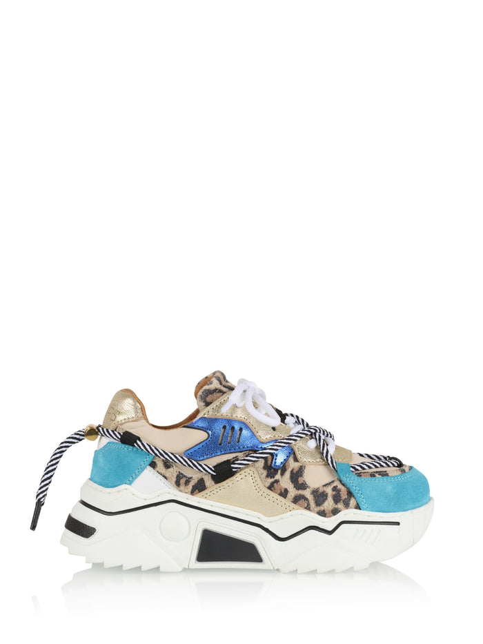 dwrs JUPITER KIDS leopard - Sneakers | Sand / Aqua