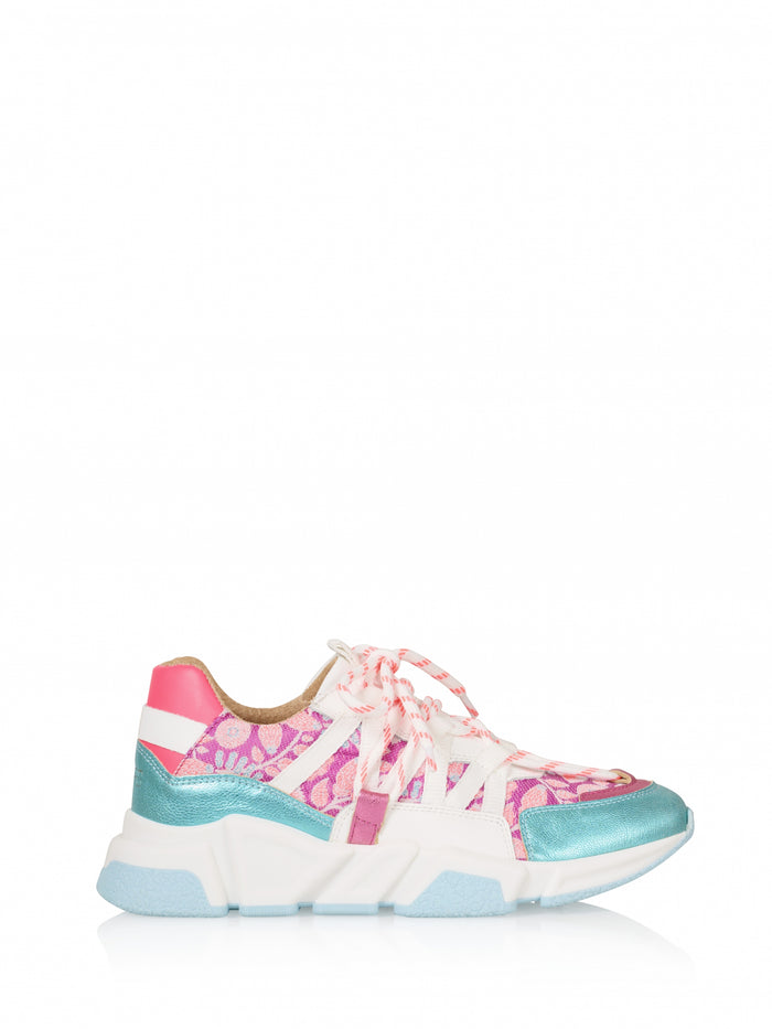 dwrs LOS ANGELES metallic - Sneakers | Aqua / Pink