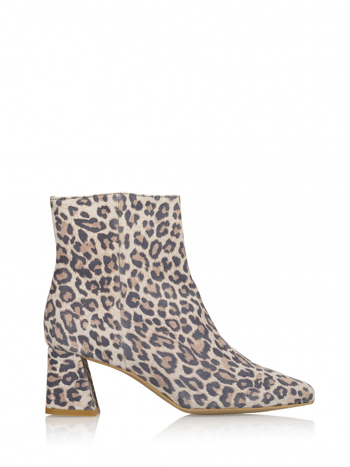 dwrs LUGANO leopard - Enkellaarsjes | Sand