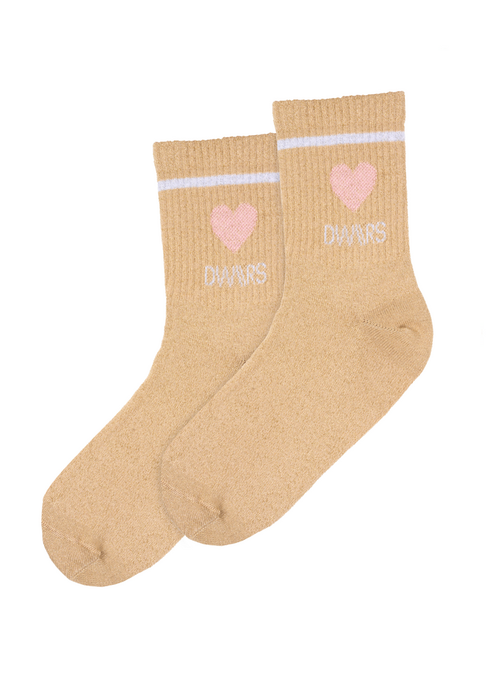 dwrs LYLA SOCKS glitter - Sokken | Gold / White