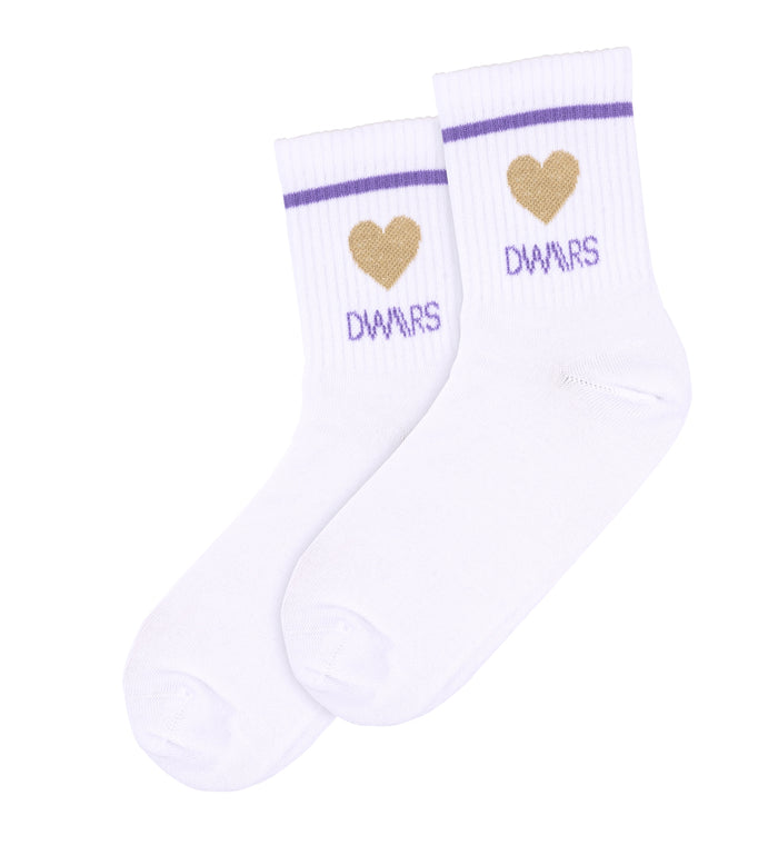 dwrs LYLA SOCKS glitter - Sokken | White / Gold