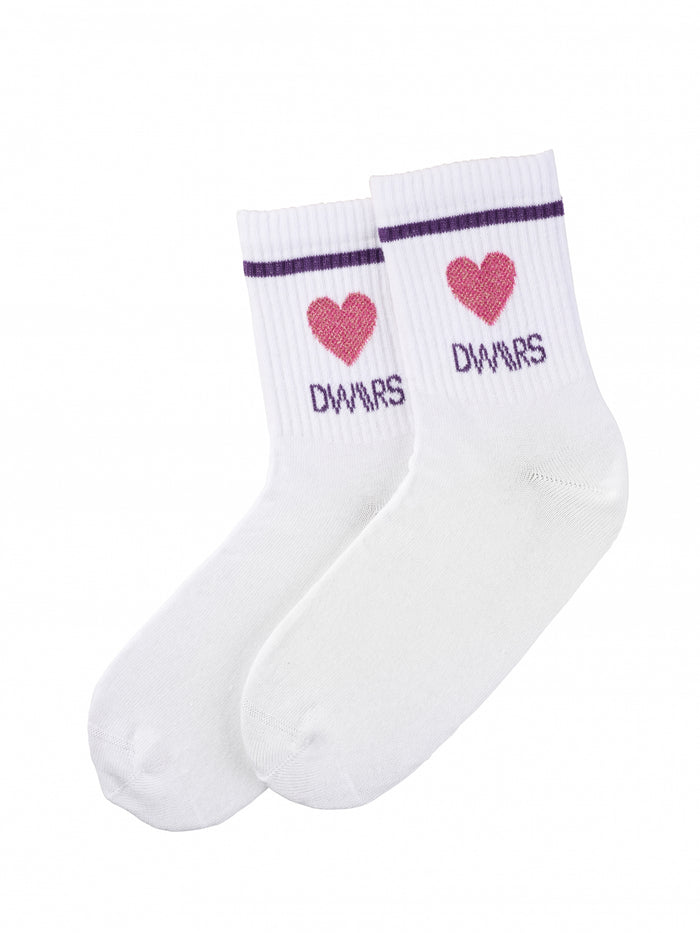 dwrs LYLA SOCKS GLITTER - Sokken | White / Purple