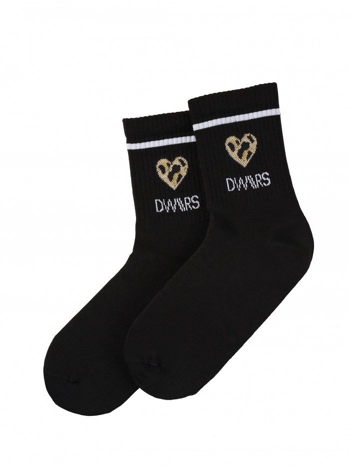 dwrs LYLA SOCKS LEOPARD - Sokken | Black