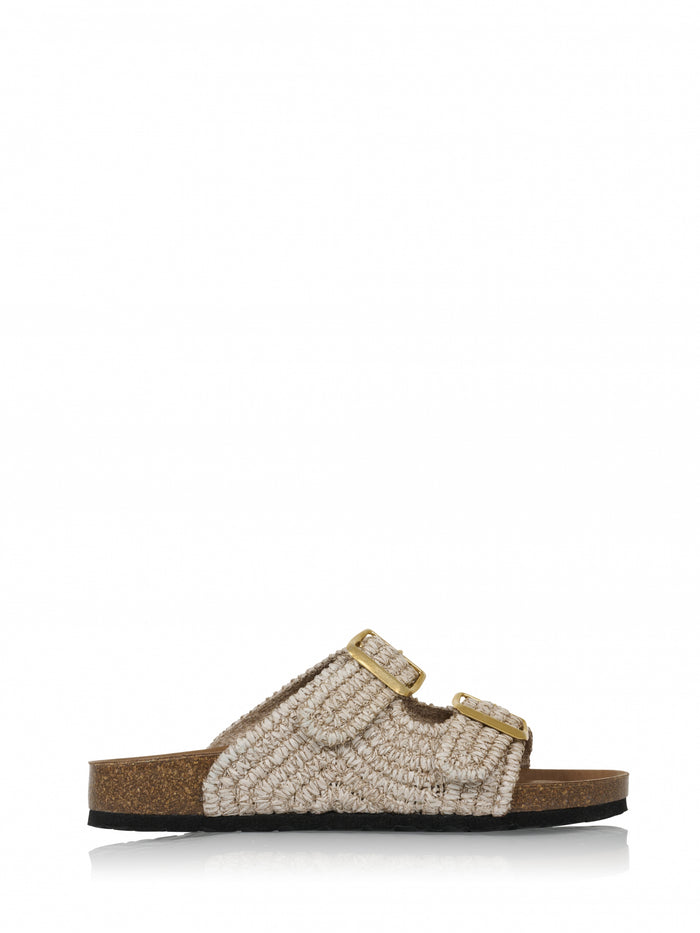 dwrs MADEIRA raffia - Slippers | Sand