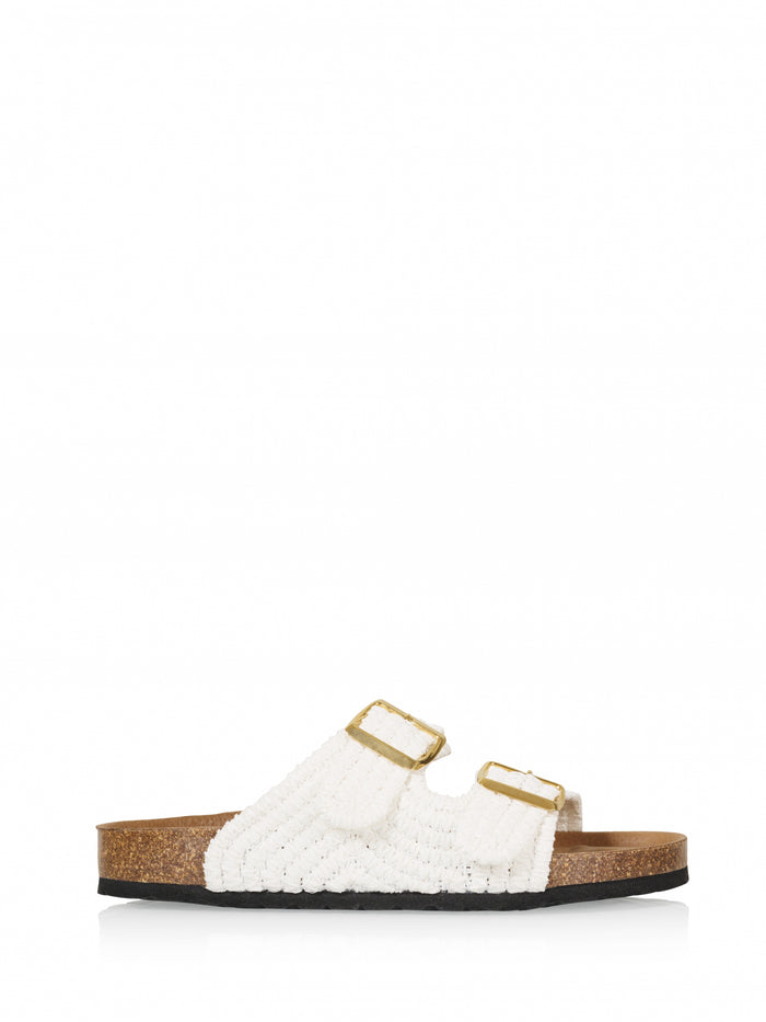 dwrs MADEIRA raffia - Slippers | White