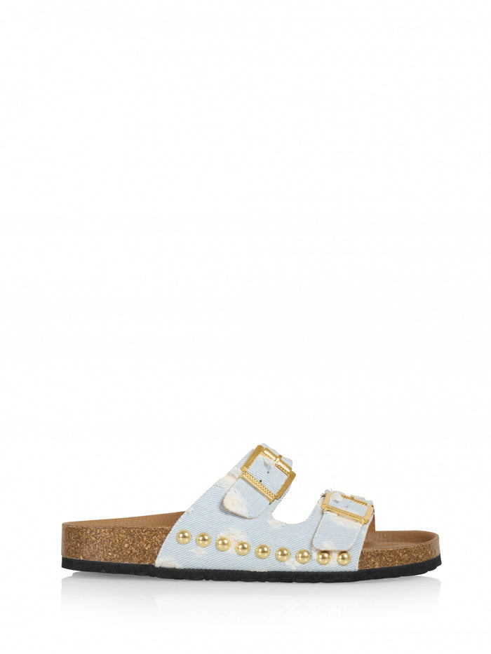 dwrs MALIBU denim - Slippers | Lt. Jeans