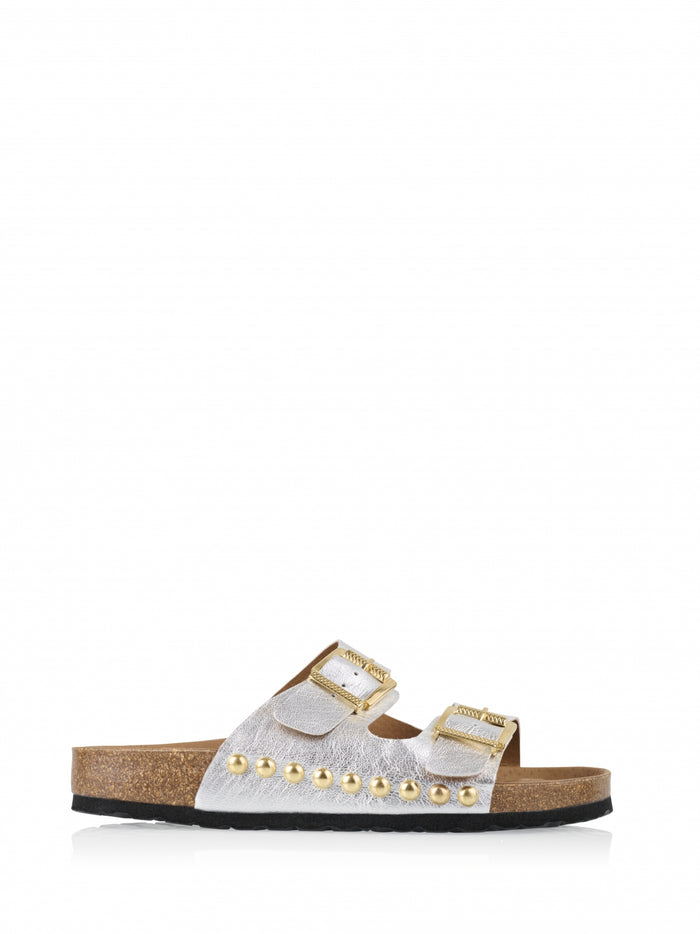 dwrs MALIBU metallic - Slippers | Silver