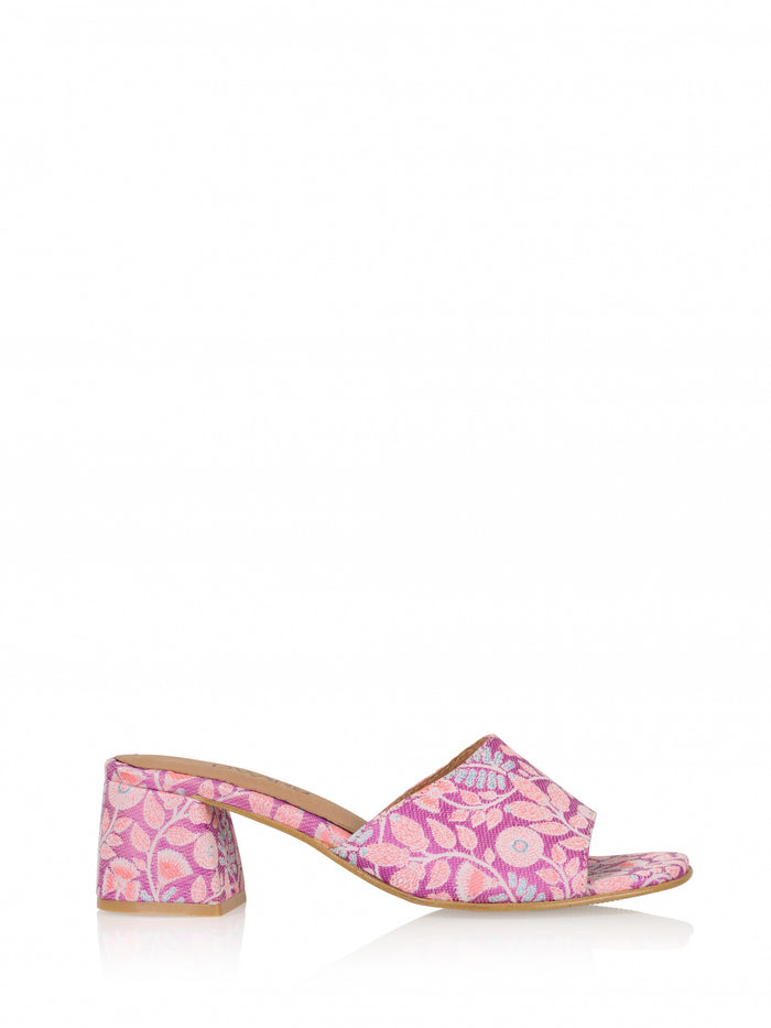 dwrs MARBELLA leer - Hakken | Purple / Aqua