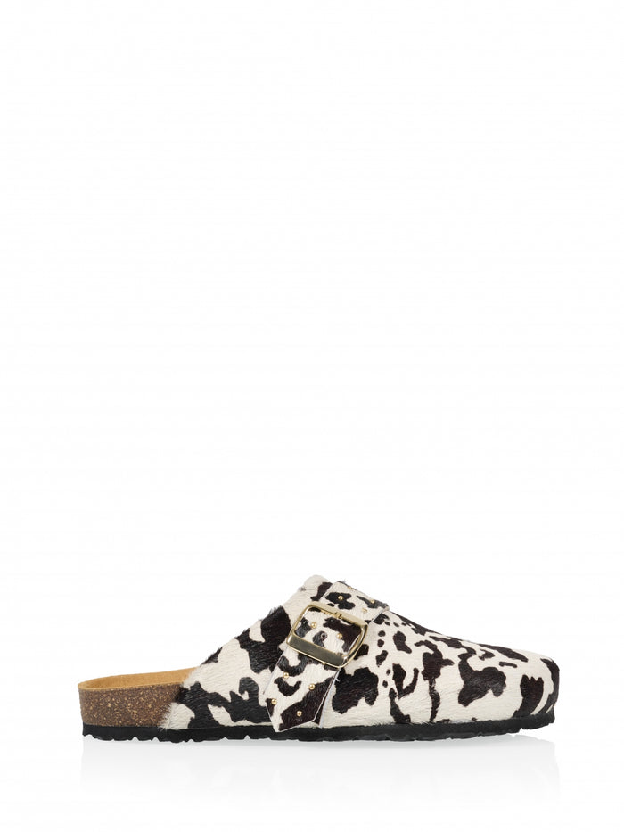 dwrs MEDINA cow hair on - Instappers | White / Black