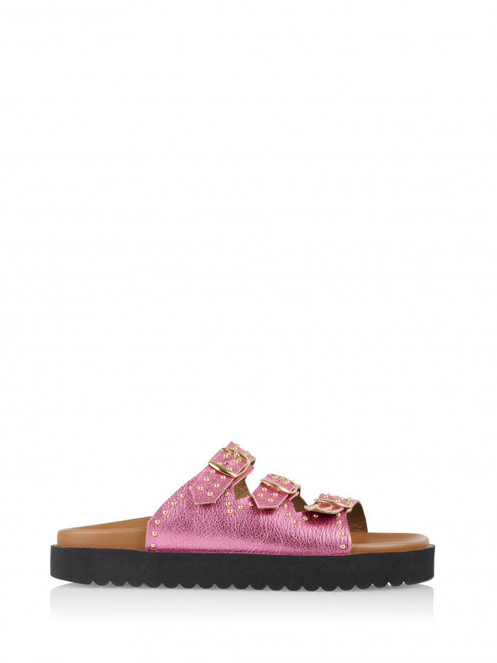 dwrs MIAMI metallic - Slippers | Pink